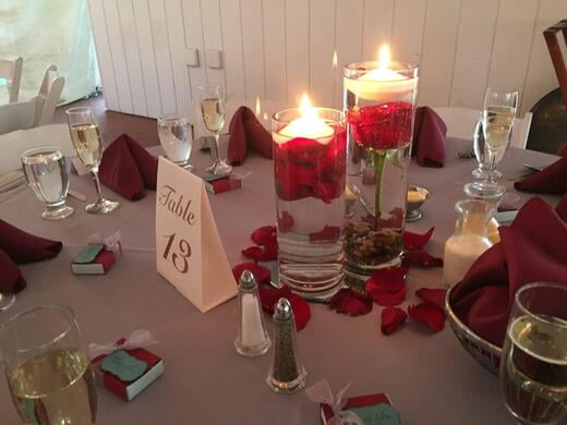 Beautiful romantic styled table design