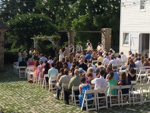 Guests ready for the reception